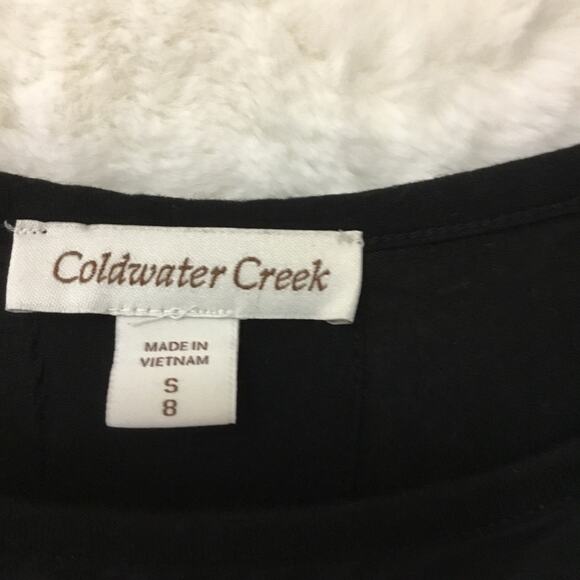 Coldwater Creek Black and Gray Block Long-SleeveTunic - Picture 3 of 15